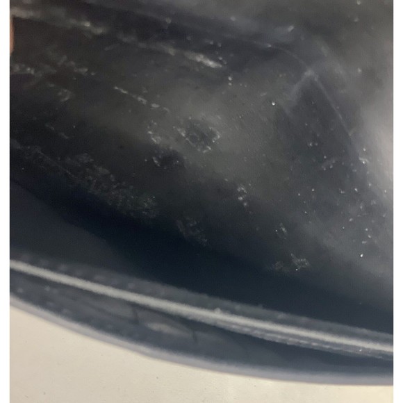 ESPRIT Womens Black Faux Leather Tri-Fold Wallet VTG 90s 12 Card Holder Photo ID - Picture 15 of 16